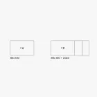 Extendable Table with White Metal Legs and Melamine Top - Shaila Viadurini