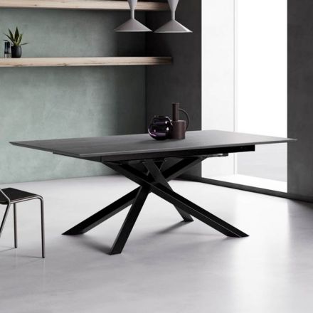 Extendable Table with S70 Legs Made in Italy - Sagi Viadurini