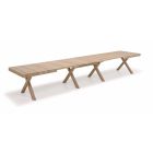 Extendable Table, with Melamine Wood Top - Atessa Viadurini