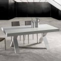 Extendable table with top in laminated wood – Atessa