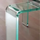 Lord extendable table with tempered glass top Viadurini
