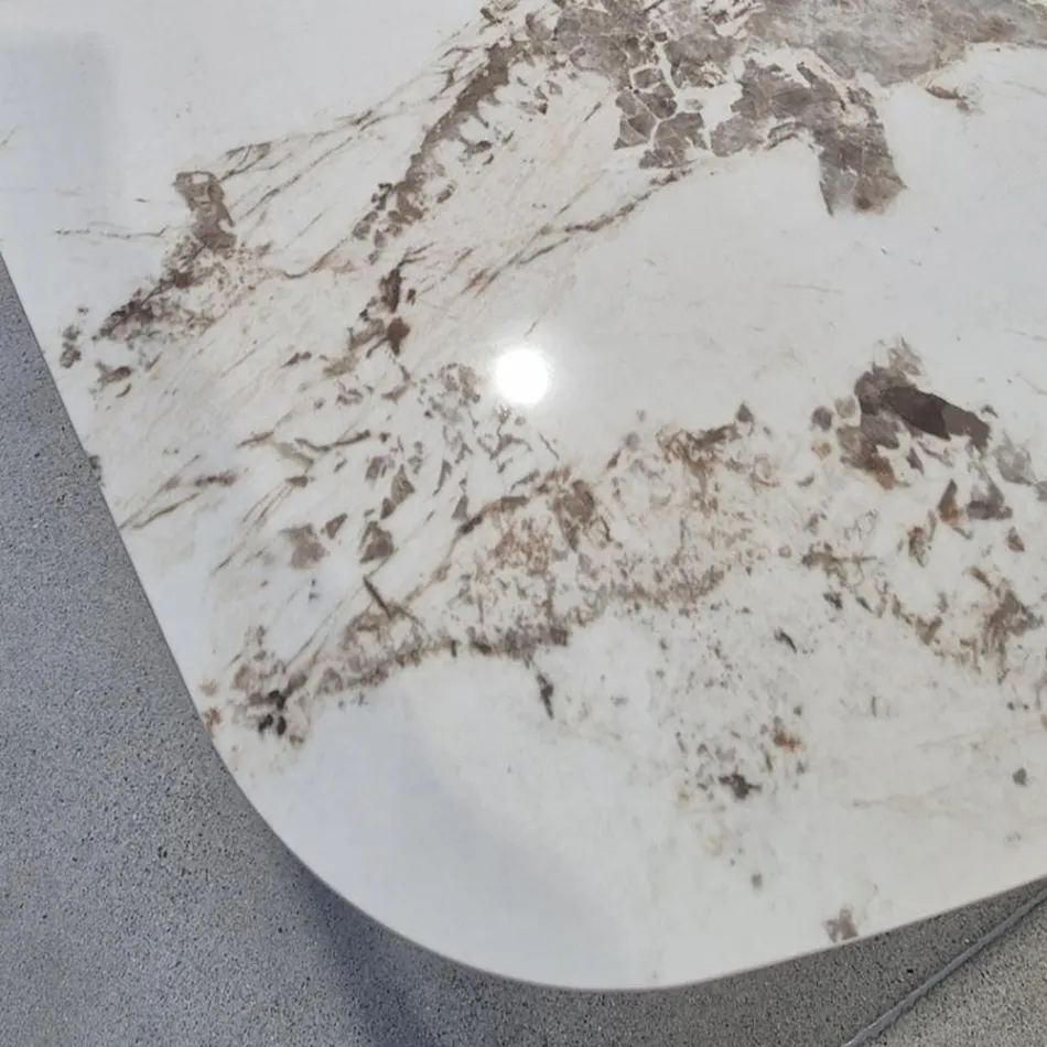 Extendable table from 180 to 260 cm in Sintered Stone Gres with Pandora finish - Orion Viadurini