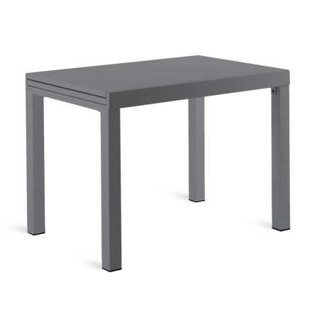 Extendable Outdoor Table in Painted Galvanized Iron Made in Italy - Woody Viadurini