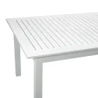 Extendable Garden Table in Aluminum with Slatted Top - Passport Viadurini