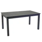 Extendable Garden Table in Aluminum with Slatted Top - Passport Viadurini