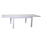 Extendable Garden Table Made Entirely of Aluminum - Sheet Viadurini