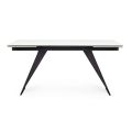 Extendable Dining Table 240 cm Glass and Ceramic Top - Barone