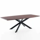 Extendable Design Table in MDF and Metal, Torquato Viadurini