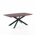 Extendable Design Table in MDF and Metal, Torquato Viadurini