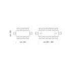 Extendable Table up to 14 Seats in Veneered Wood Made in Italy - Grotta Viadurini