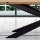 Extendable Table up to 14 Seats in Veneered Wood Made in Italy - Grotta Viadurini