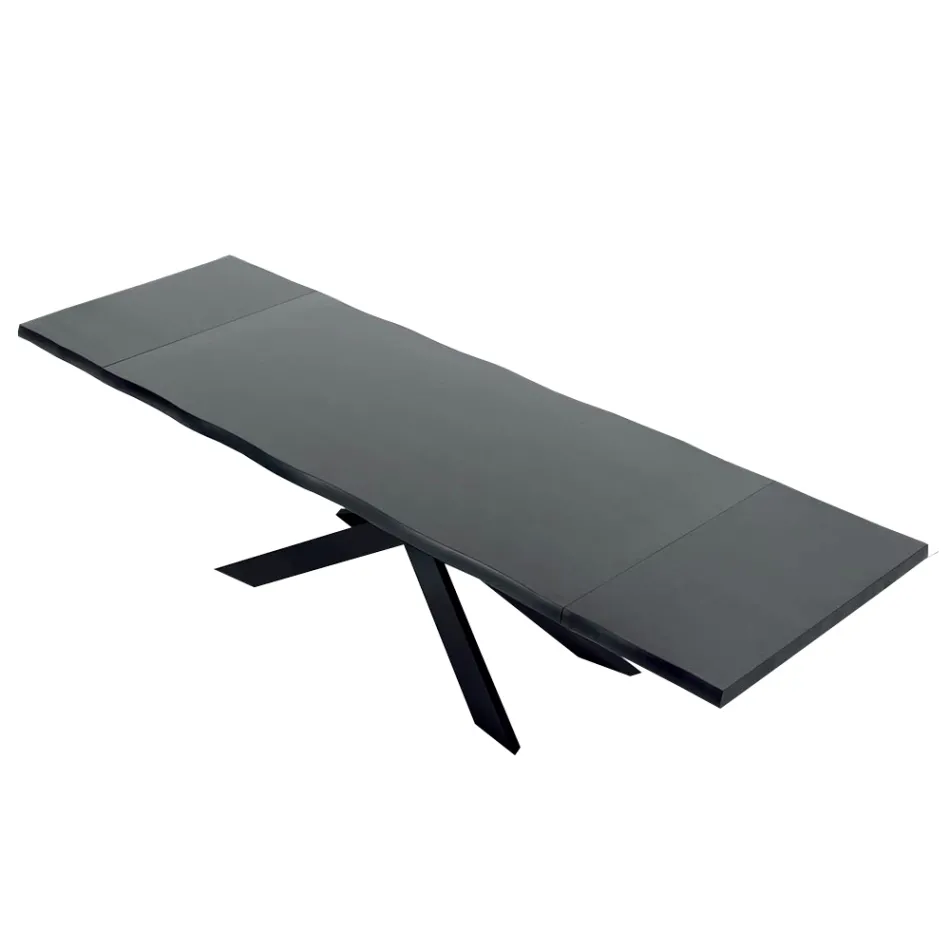 Extendable Table up to 14 Seats in Veneered Wood Made in Italy - Grotta Viadurini