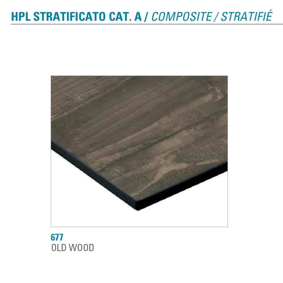 Extendable Table Up to 180 cm Round Laminated Hpl Made in Italy - Bastiano Viadurini