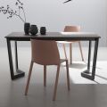 Extendable Table Up to 238 cm Moka Metal and Hpl Made in Italy - Pablito