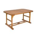 Extendable Table Up to 240 cm in Garden Wood, of Design - Roxen