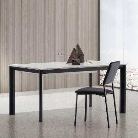 Extendable Table Up to 334 cm in Aluminum and Hpl Made in Italy - Filiberto Viadurini