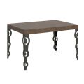 Extendable Table up to 4 m in Melamine Wood and Iron Made in Italy - Marella