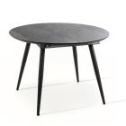 Extendable table up to 150 cm with melamine top and metal base - Iberia Viadurini