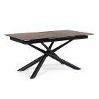 Extendable Table Up to 220 cm in Ceramic and Steel Homemotion - Brianza Viadurini