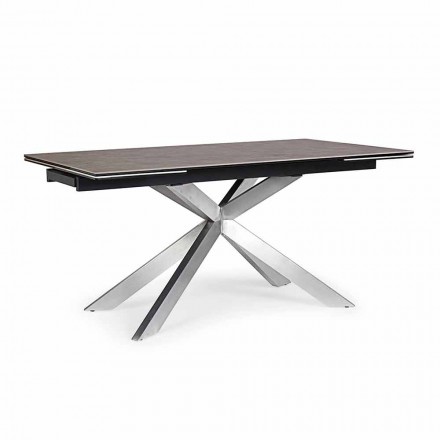 Extendable Table Up to 240 cm with Homemotion Ceramic Top - Avici Viadurini