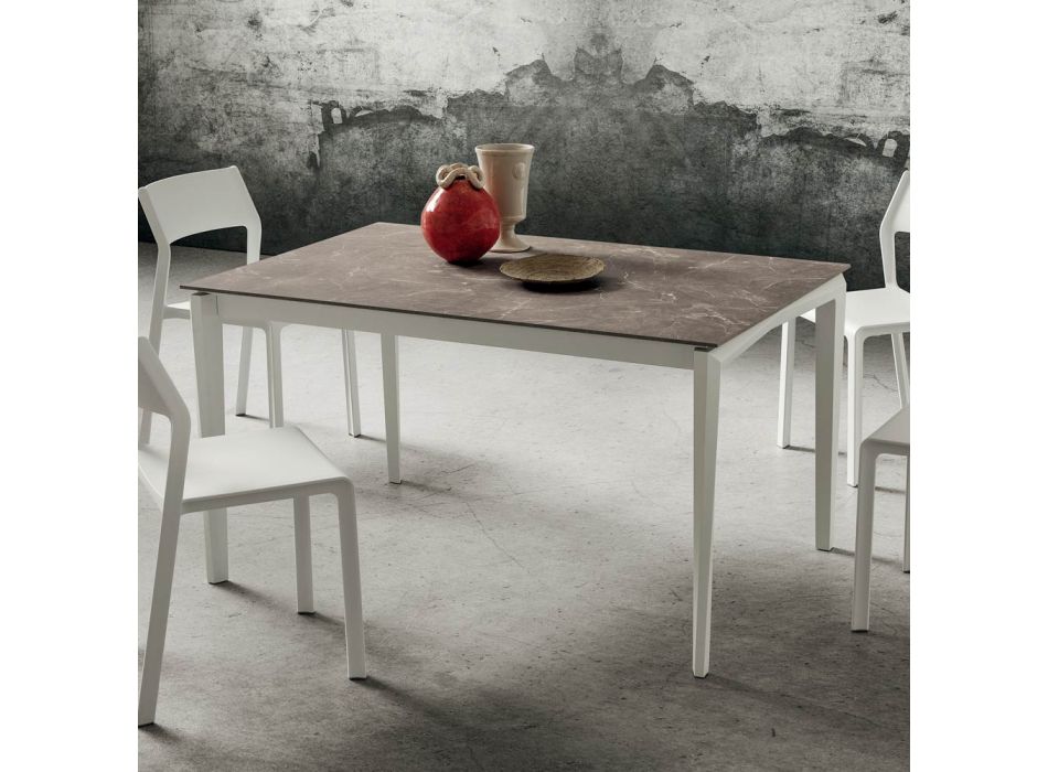 Extendable table up to 240 cm with HPL top Made in Italy - Fantastic Viadurini