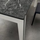 Extendable Table up to 240 cm of Design in Wood and HPL Made in Italy - Polo Viadurini