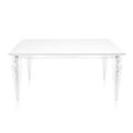 Extendable Table Up to 255 cm in Wood and Plexiglass Made in Italy - Elide