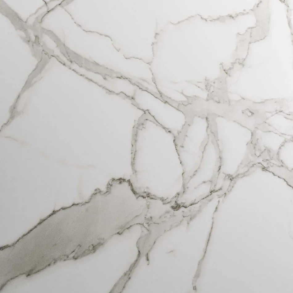 Extendable Table Up to 280 cm in Steel and Matt Ceramic Glass - Viterbo Viadurini