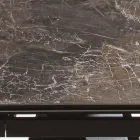 Extendable Table Up to 280 cm in Steel and Matt Ceramic Glass - Viterbo Viadurini