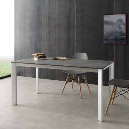 Extendable table up to 3 meters in aluminum and Urbino melamine Viadurini