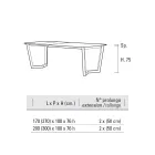 Extendable Table Up to 300 cm in Stratified HPL Made in Italy - Bastiano Viadurini