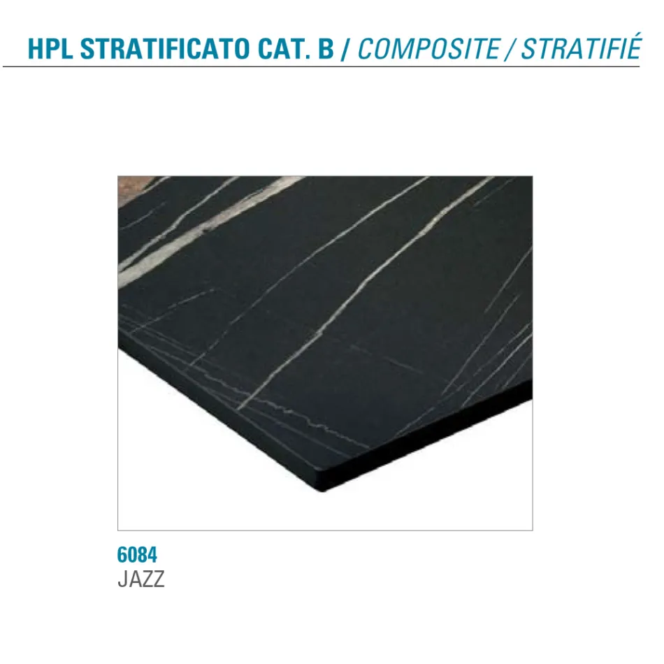 Extendable Table Up to 300 cm in Stratified HPL Made in Italy - Bastiano Viadurini