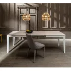 Extendable table up to 316 cm in Melamine and Metal Base - Incense Viadurini