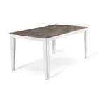 Extendable table up to 316 cm in Melamine and Metal Base - Incense Viadurini