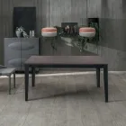 Extendable table up to 316 cm in Melamine and Metal Base - Incense Viadurini