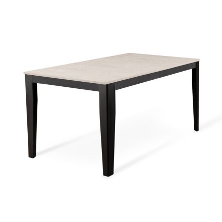 Extendable table up to 316 cm in Melamine and Metal Base - Incense Viadurini