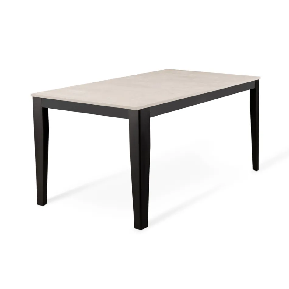 Extendable table up to 316 cm in Melamine and Metal Base - Incense Viadurini