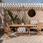 Extendable Garden Table in Teak in Different Sizes - Yggdrasil Viadurini