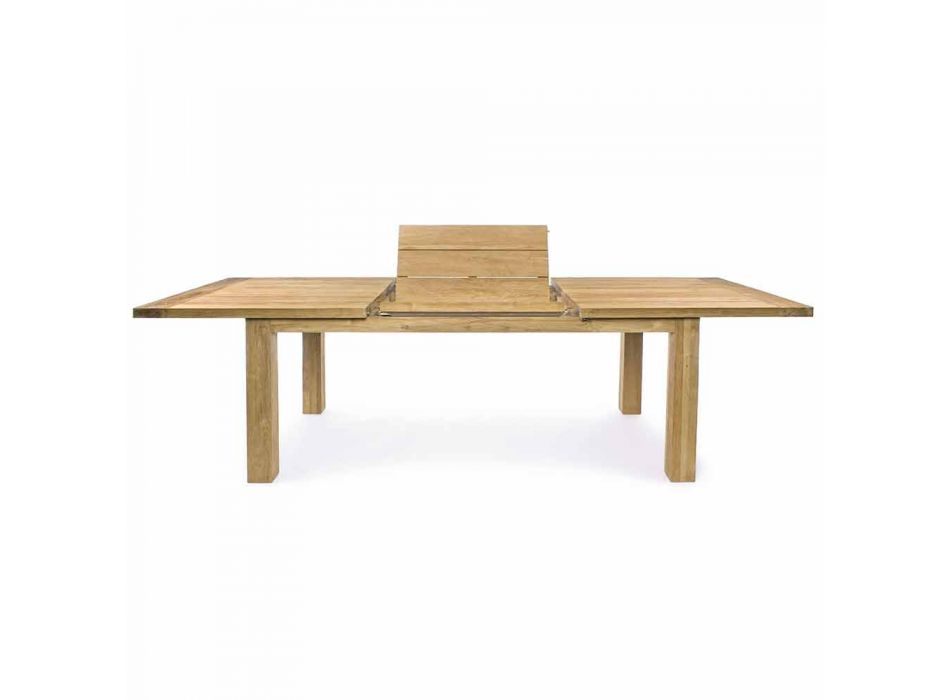 Extendable Wooden Garden Design Table for 6 People Homemotion - Hunter Viadurini