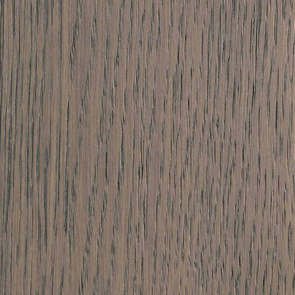 Extendable table in ash wood with lateral bands painted gray - Ketla Viadurini