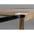 Extendable table in blockboard and square legs Made in Italy - Rillian Viadurini