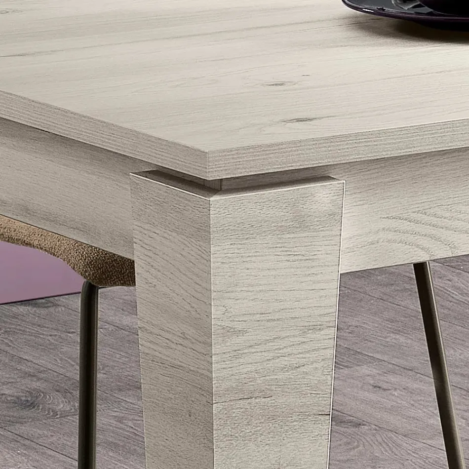 Extendable Table in Melamine of Different Finishes Made in Italy - Lily Viadurini