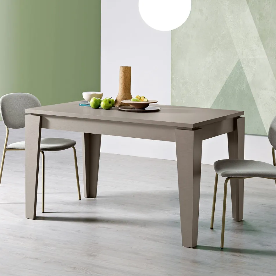 Extendable Melamine Table of Different Finishes Made in Italy - Lily Viadurini