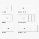 Extendable table in glass ceramic and metal base in different finishes - Ariel Viadurini