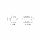 Modern Extendable 14-Seater Table with Laminate Top Made in Italy - Ezzellino Viadurini