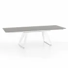 Modern extendable table with metal legs, Villongo Viadurini