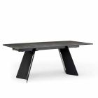 Modern extending table with stoneware top made in Italy, Erve Viadurini