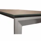 Modern extendable table with Filadelfia ceramic glass top Viadurini