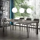 Modern extendable table with Filadelfia ceramic glass top Viadurini
