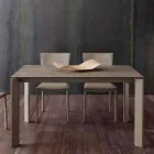 Modern extendable table with Filadelfia ceramic glass top Viadurini
